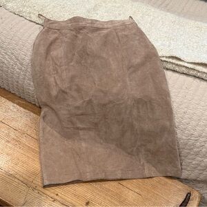 Tan Suede Skirt